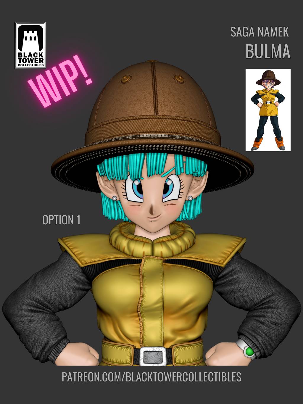 P站图纸印象馆 Black Towe 龙珠 布尔玛 Black Towe 龙珠 布尔玛