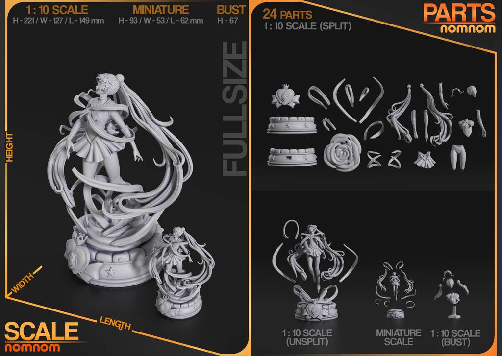 P站图纸印象馆 NomNom 美少女战士 月野兔 NomNom 美少女战士 月野兔