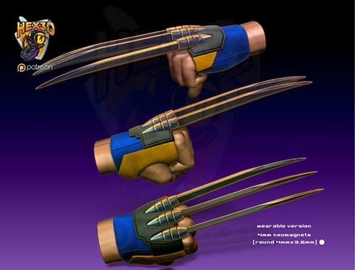 P站图纸印象馆 漫威 金钢狼手部展示 漫威 金钢狼手部展示