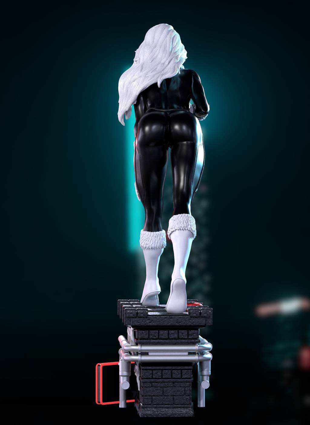 P站图纸印象馆 ABE3D 漫威 黑猫 ABE3D 漫威 黑猫