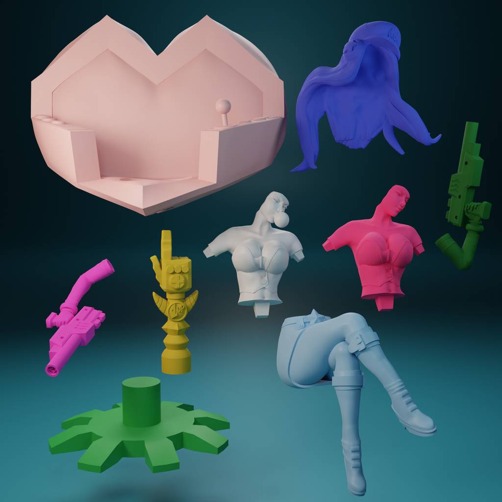 P站图纸印象馆 FunserviceSTL 英雄联盟 厄运小姐 FunserviceSTL 英雄联盟 厄运小姐