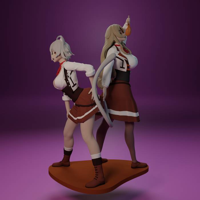 P站图纸印象馆 FunserviceSTL 无职转生 普尔塞娜和莉妮亚娜 FunserviceSTL 无职转生 普尔塞娜和莉妮亚娜