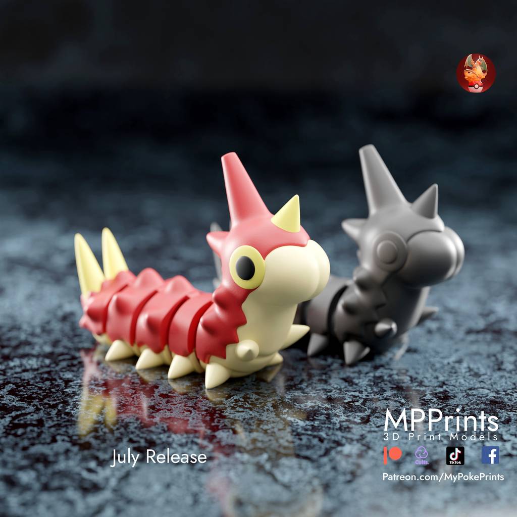 P站图纸印象馆 口袋妖怪 刺尾虫 口袋妖怪 刺尾虫