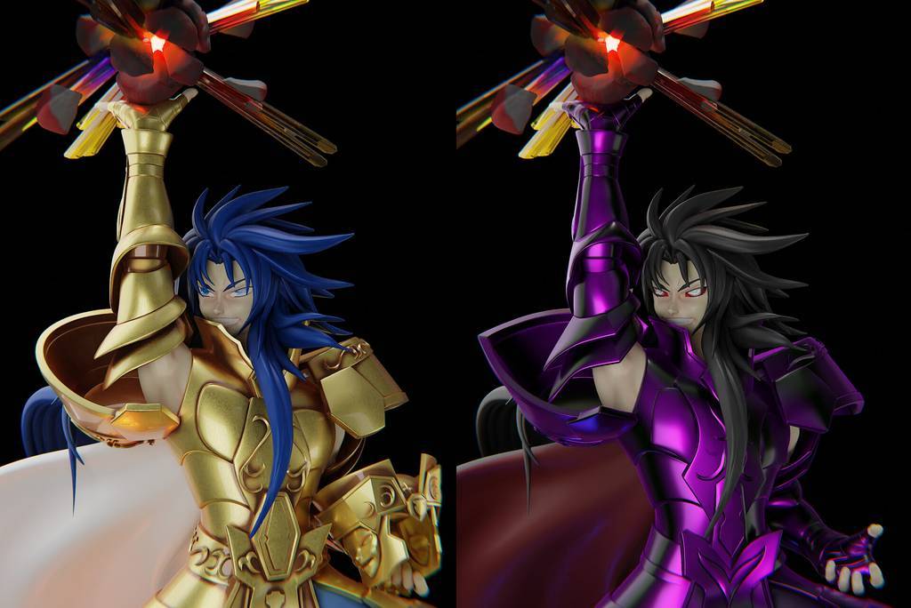 P站图纸印象馆 圣斗士星矢 双子座 圣斗士星矢 双子座