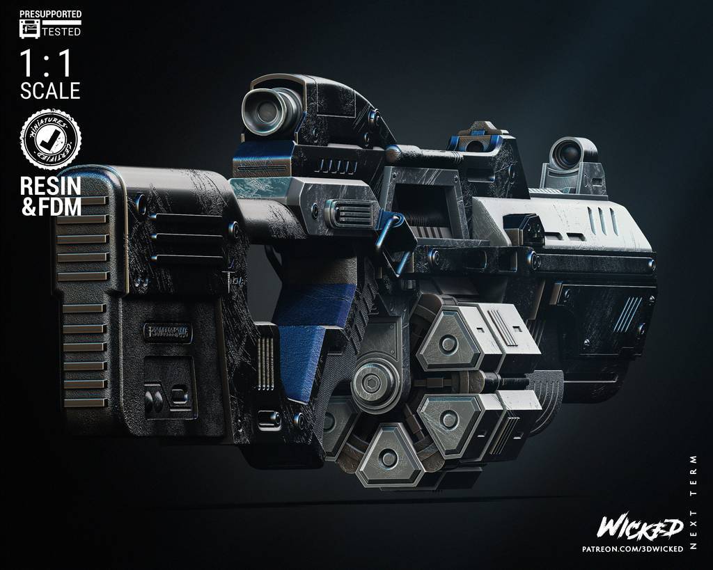 P站图纸印象馆 3DWicked 漫威 卡魔拉的武器 3DWicked 漫威 卡魔拉的武器