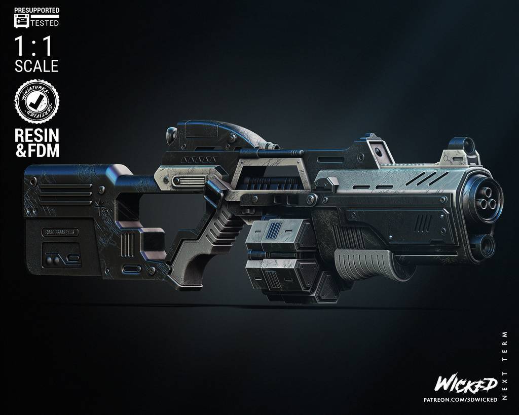 P站图纸印象馆 3DWicked 漫威 卡魔拉的武器 3DWicked 漫威 卡魔拉的武器