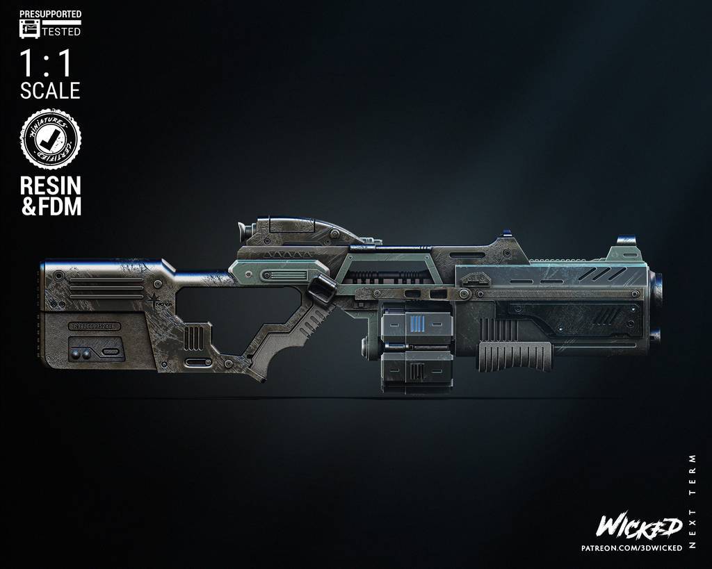 P站图纸印象馆 3DWicked 漫威 卡魔拉的武器 3DWicked 漫威 卡魔拉的武器