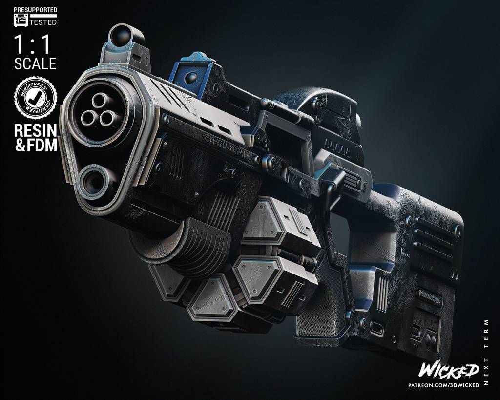 P站图纸印象馆 3DWicked 漫威 卡魔拉的武器 3DWicked 漫威 卡魔拉的武器