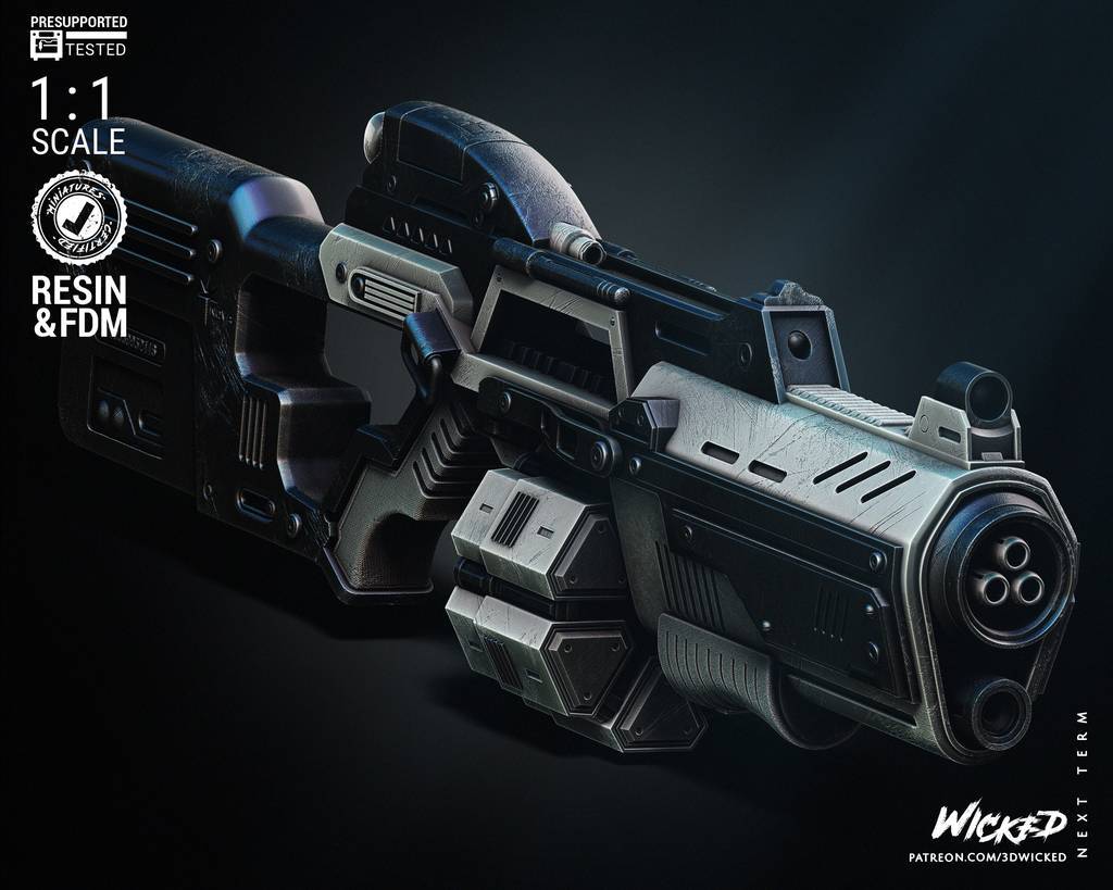 P站图纸印象馆 3DWicked 漫威 卡魔拉的武器 3DWicked 漫威 卡魔拉的武器