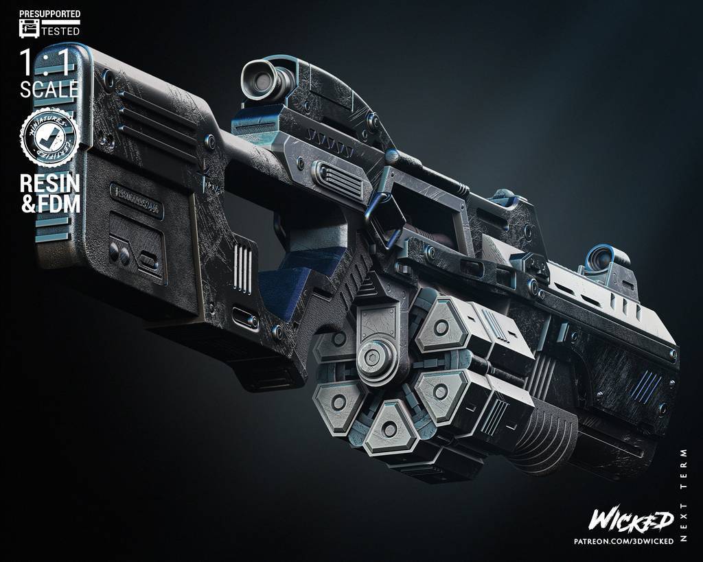 P站图纸印象馆 3DWicked 漫威 卡魔拉的武器 3DWicked 漫威 卡魔拉的武器