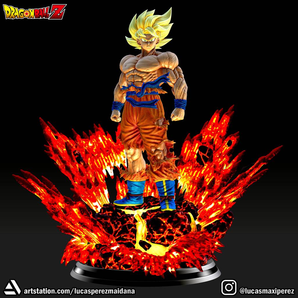 P站图纸印象馆 Lucas Perez 龙珠 超级赛亚人悟空 Lucas Perez 龙珠 超级赛亚人悟空