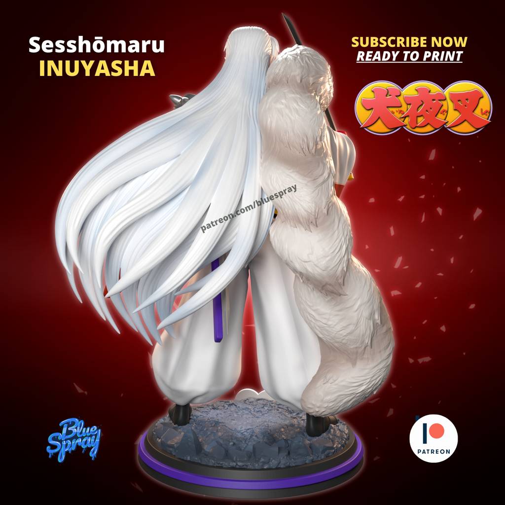 P站图纸印象馆 Blue Spray 犬夜叉 杀生丸 Blue Spray 犬夜叉 杀生丸