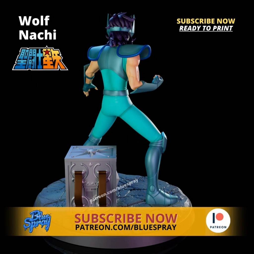 P站图纸印象馆 Blue Spray 圣斗士星矢 天狼座 那智 Blue Spray 圣斗士星矢 天狼座 那智