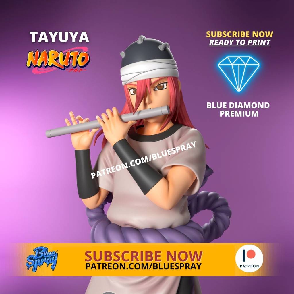 P站图纸印象馆 Blue Spray 火影忍者 多由也 Blue Spray 火影忍者 多由也