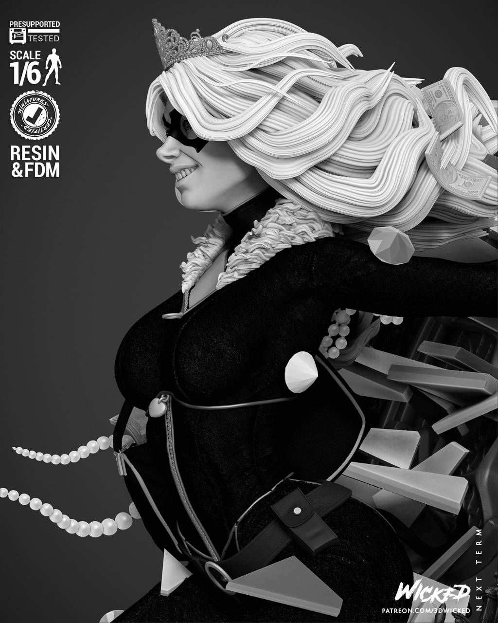 P站图纸印象馆 3DWicked 漫威 菲丽西亚·哈代 3DWicked 漫威 菲丽西亚·哈代