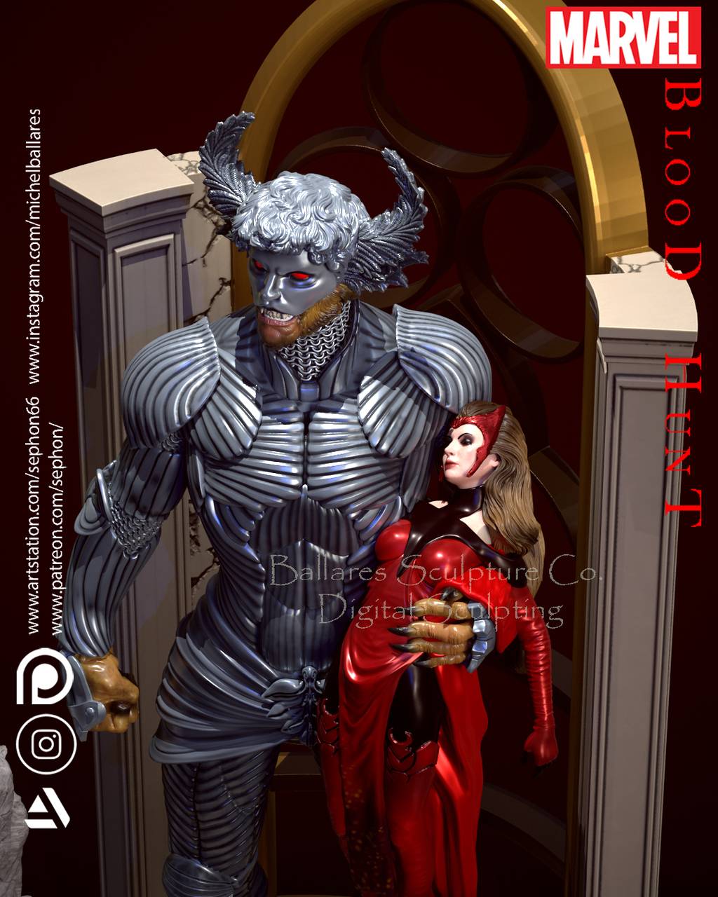 P站图纸印象馆 Geek MB 漫威 血腥风暴和绯红女巫 Geek MB 漫威 血腥风暴和绯红女巫