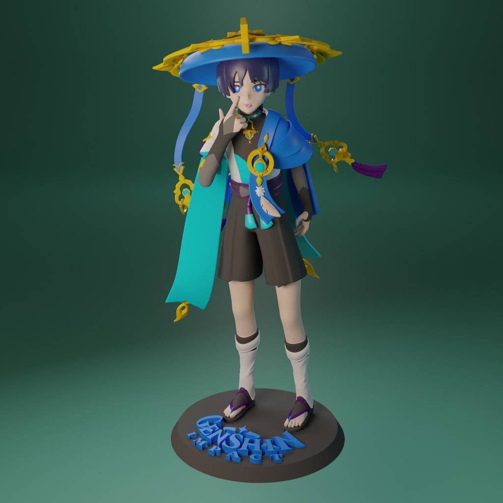 P站图纸印象馆 原神 斯卡拉姆齐 原神 斯卡拉姆齐