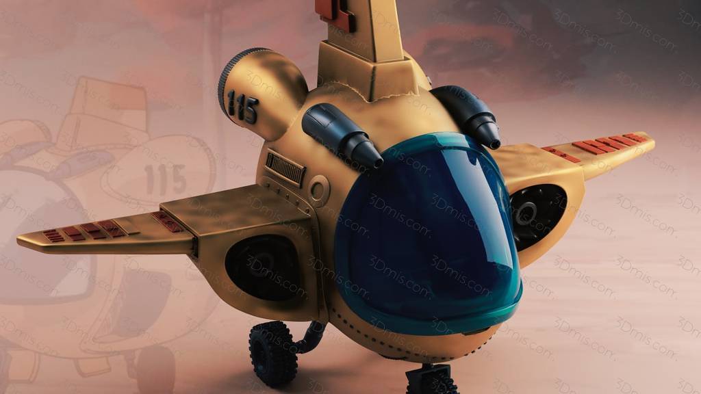 P站图纸印象馆 龙珠 布尔玛的飞船 龙珠 布尔玛的飞船