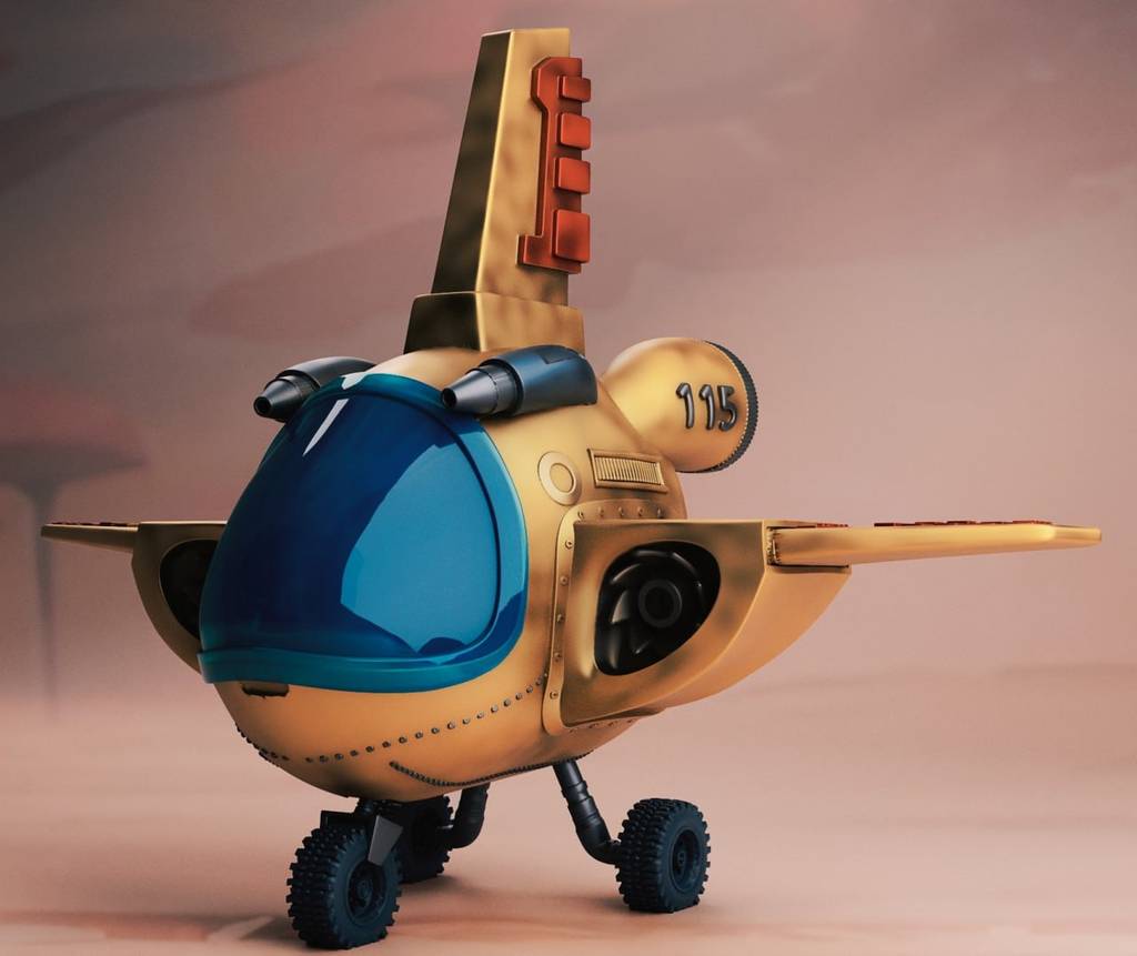 P站图纸印象馆 龙珠 布尔玛的飞船 龙珠 布尔玛的飞船