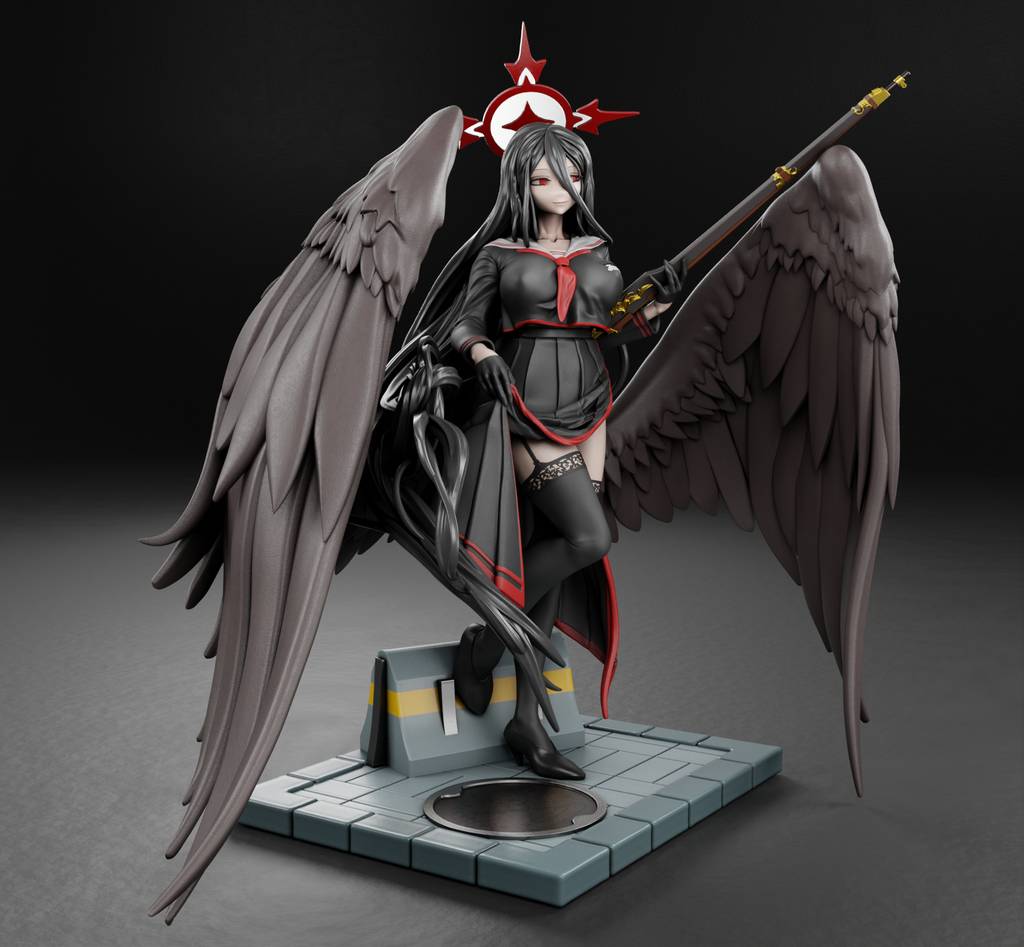 P站图纸印象馆 碧蓝档案 羽川莲见 碧蓝档案 羽川莲见