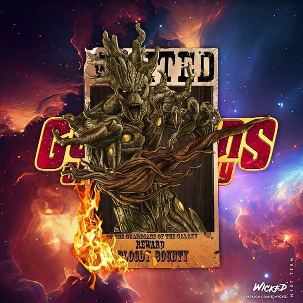 P站图纸印象馆 3DWicked 漫威 格鲁特 3DWicked 漫威 格鲁特