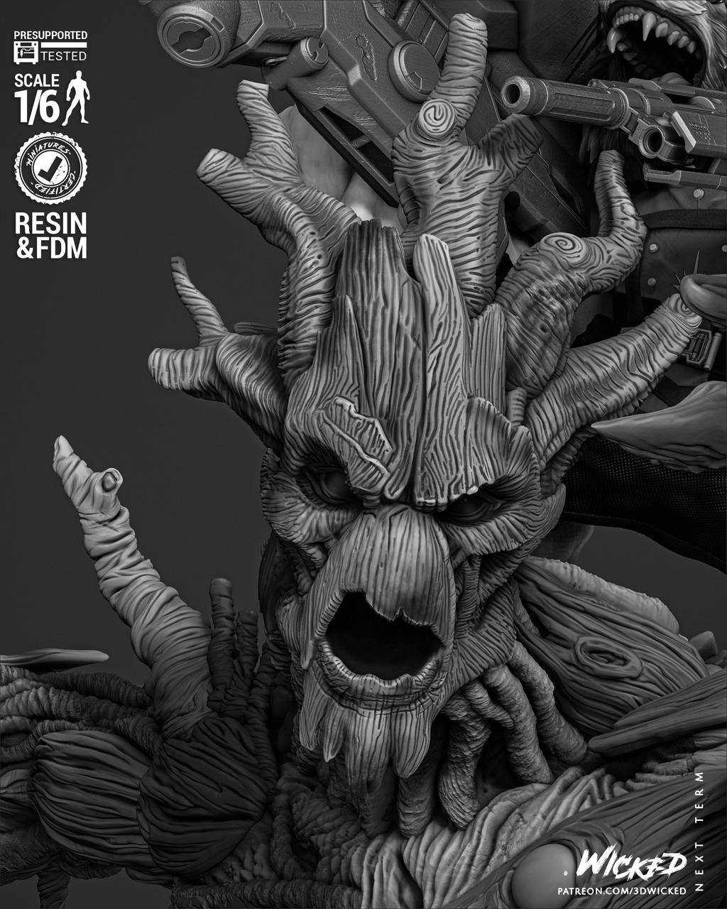 P站图纸印象馆 3DWicked 漫威 火箭浣熊与格鲁特 3DWicked 漫威 火箭浣熊与格鲁特