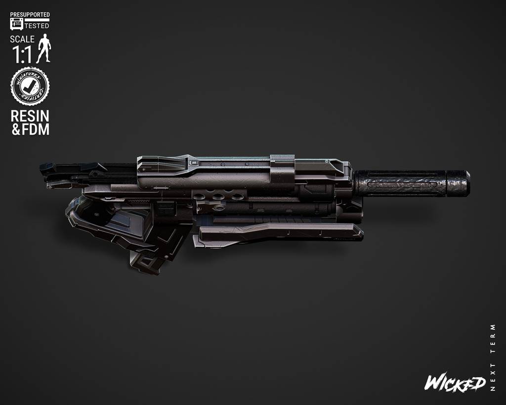 P站图纸印象馆 3DWicked 漫威 火箭浣熊的手枪 3DWicked 漫威 火箭浣熊的手枪