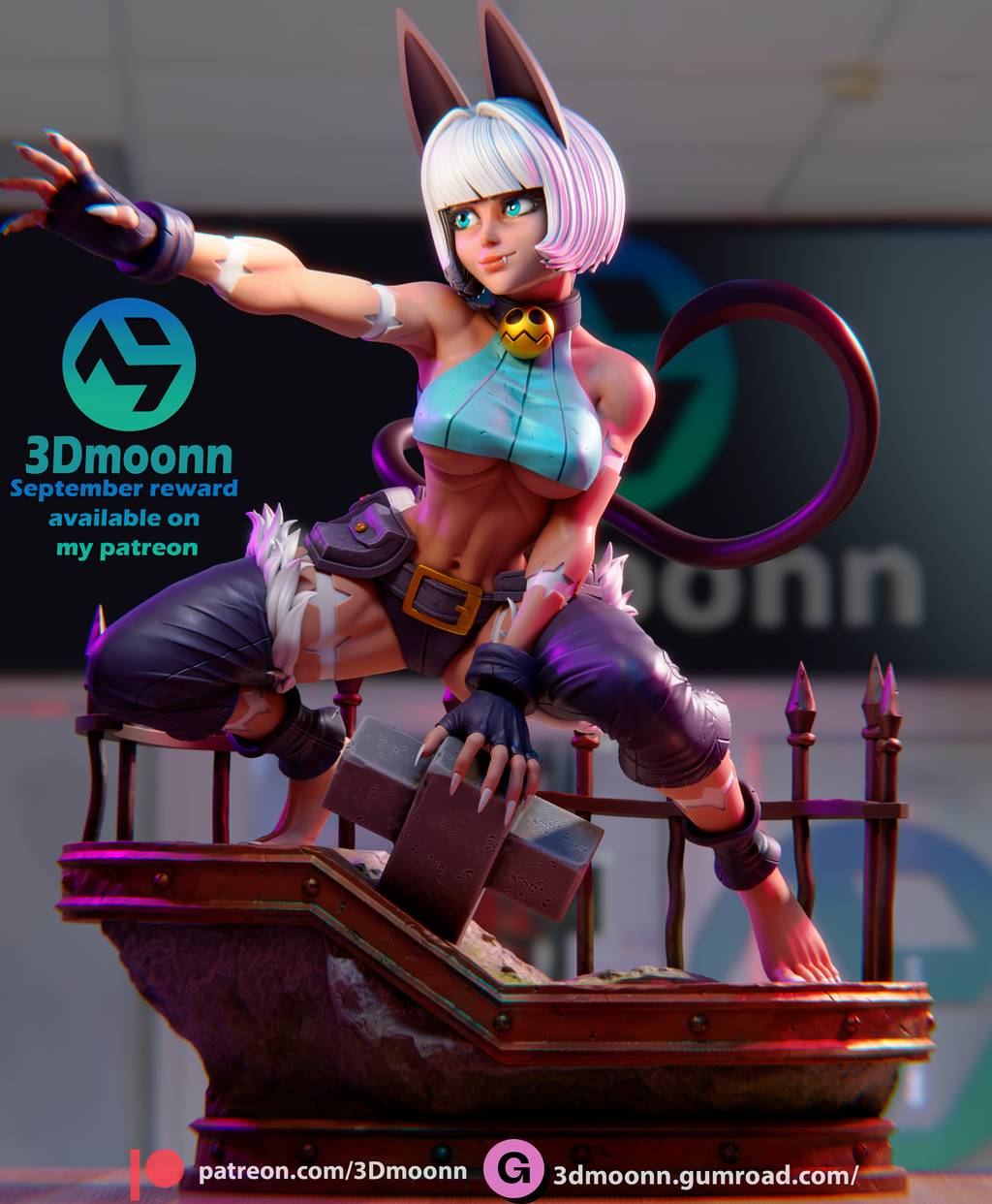 P站图纸印象馆 3Dmoonn 骷髅女孩 纳蒂亚·福蒂纳 3Dmoonn 骷髅女孩 纳蒂亚·福蒂纳