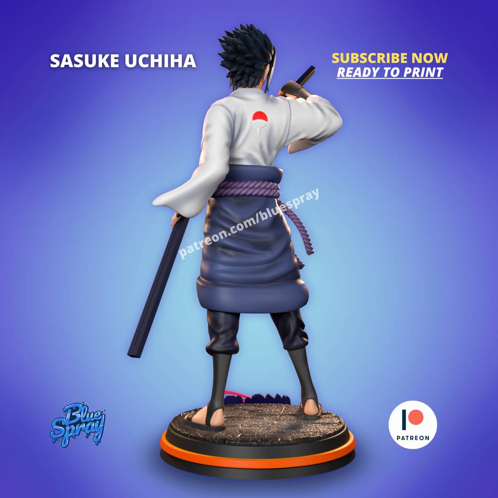 P站图纸印象馆 Blue Spray 火影忍者 宇智波佐助 Blue Spray 火影忍者 宇智波佐助