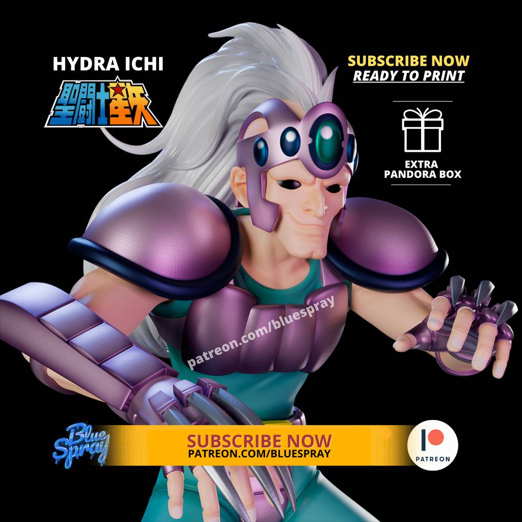 P站图纸印象馆 Blue Spray 圣斗士星矢 水蛇毒牙 Blue Spray 圣斗士星矢 水蛇毒牙