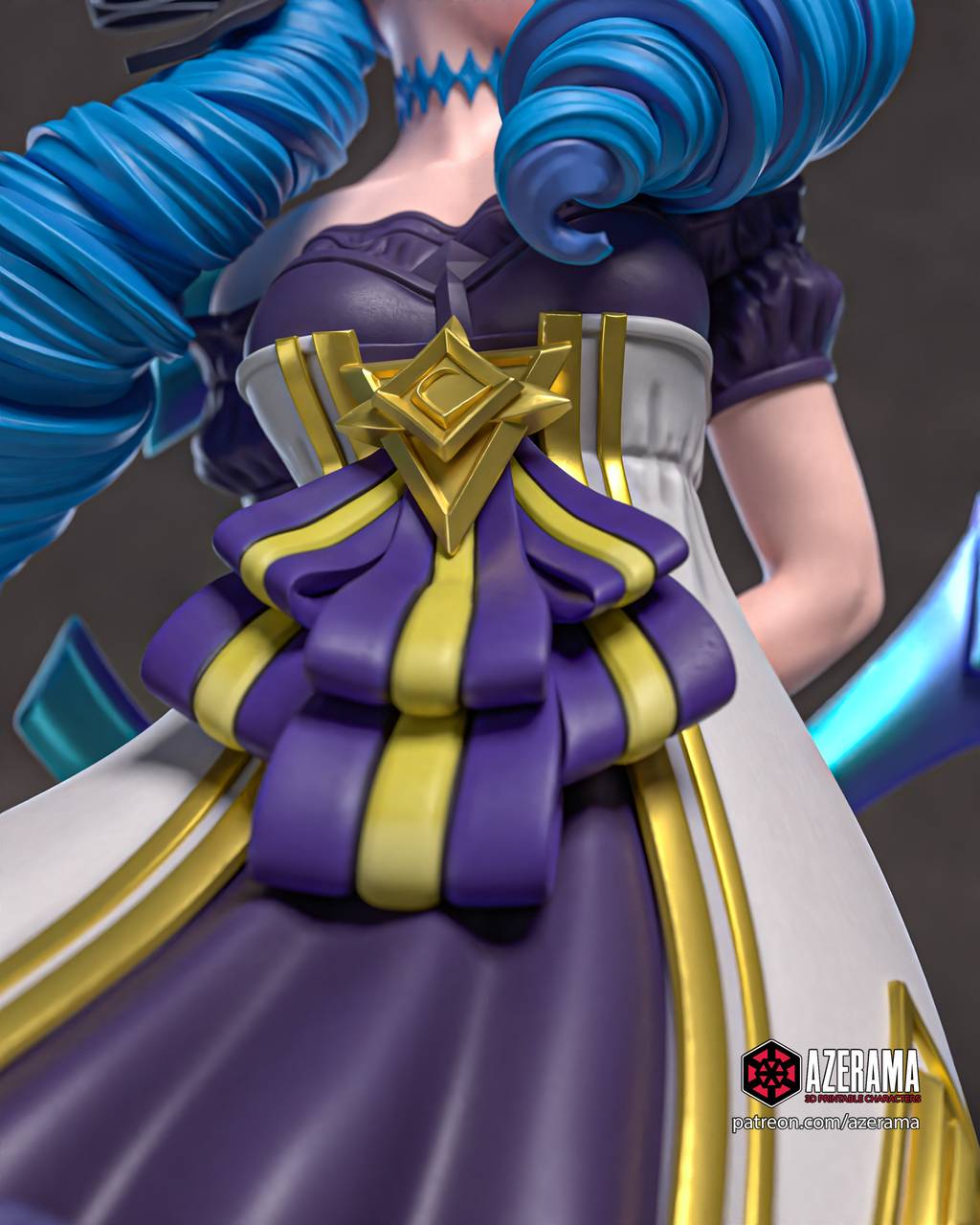 P站图纸印象馆 Azerama 英雄联盟 灵罗娃娃·格温 Azerama 英雄联盟 灵罗娃娃·格温