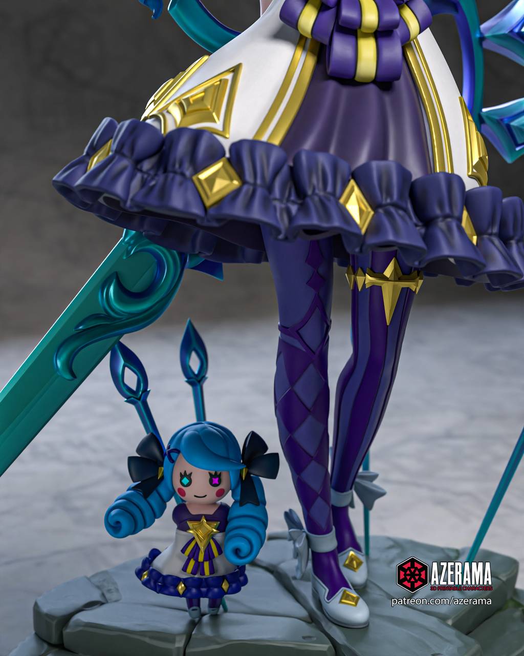 P站图纸印象馆 Azerama 英雄联盟 灵罗娃娃·格温 Azerama 英雄联盟 灵罗娃娃·格温