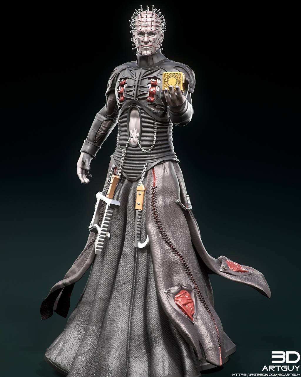 P站图纸印象馆 3DArtGuy 猛鬼追魂 钉子头修道士 3DArtGuy 猛鬼追魂 钉子头修道士