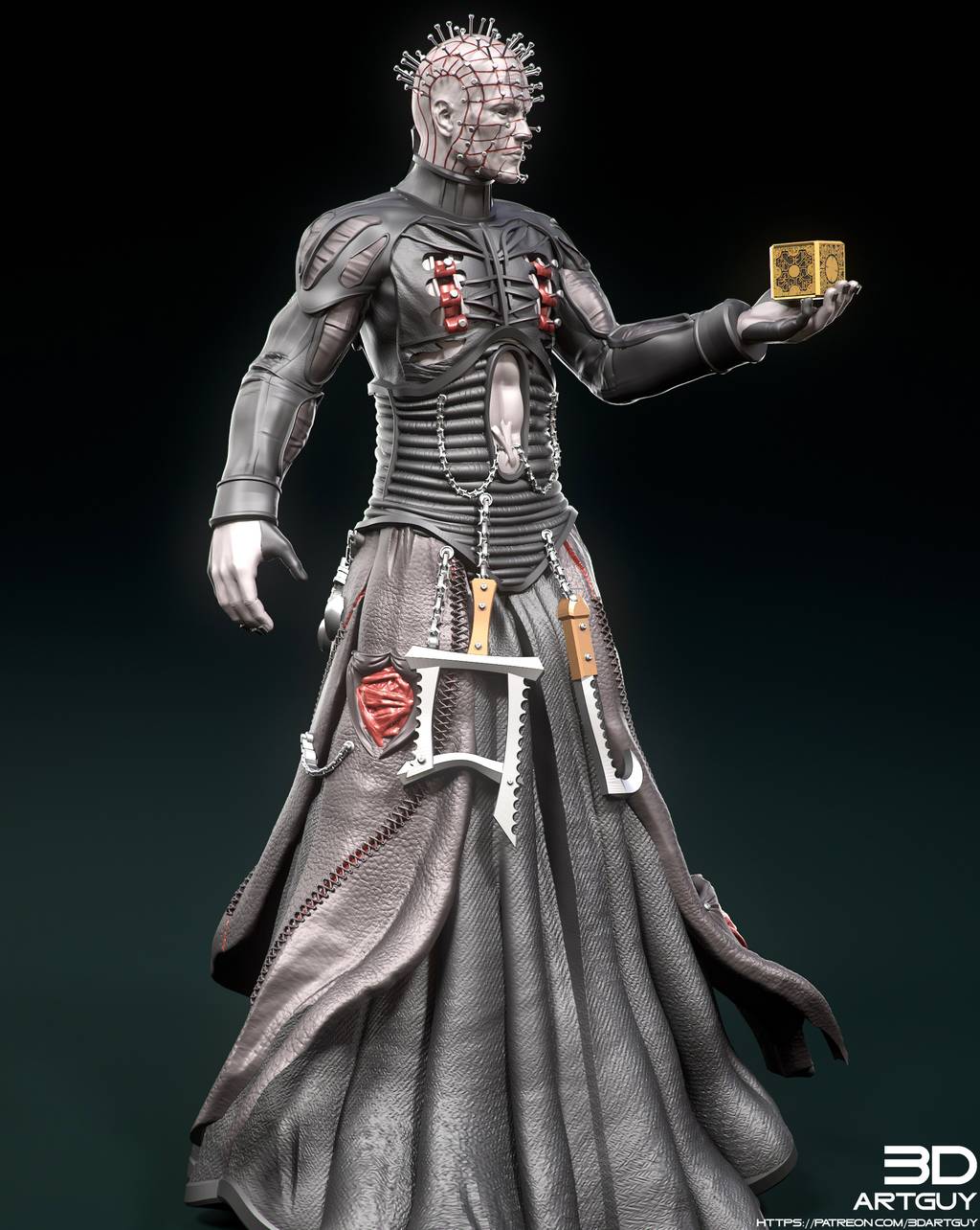 P站图纸印象馆 3DArtGuy 猛鬼追魂 钉子头修道士 3DArtGuy 猛鬼追魂 钉子头修道士