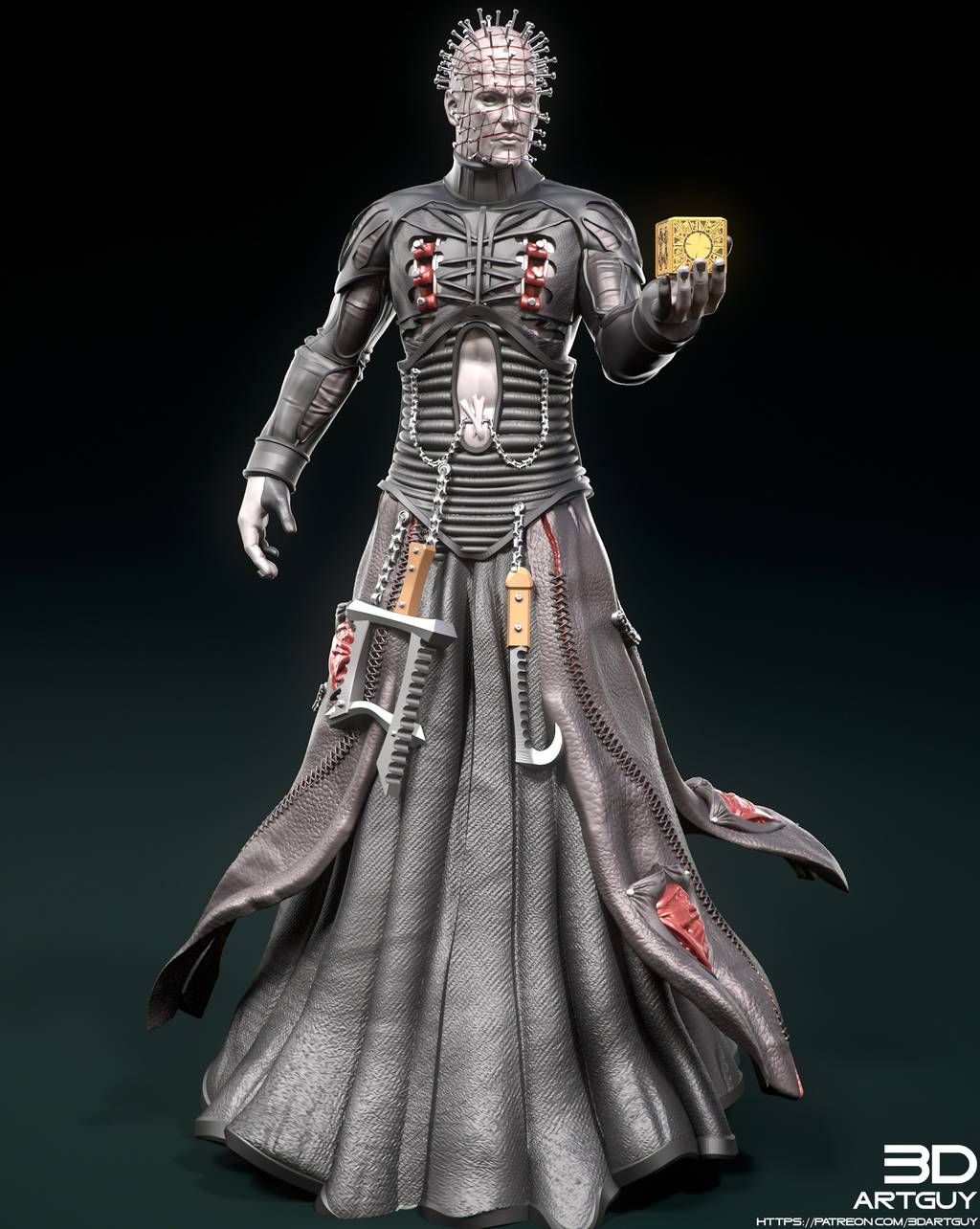 P站图纸印象馆 3DArtGuy 猛鬼追魂 钉子头修道士 3DArtGuy 猛鬼追魂 钉子头修道士