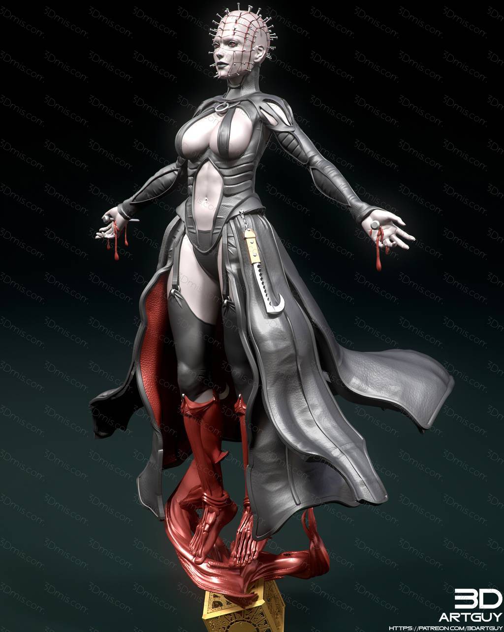 P站图纸印象馆 3DArtGuy 猛鬼追魂 钉子头女祭司 3DArtGuy 猛鬼追魂 钉子头女祭司
