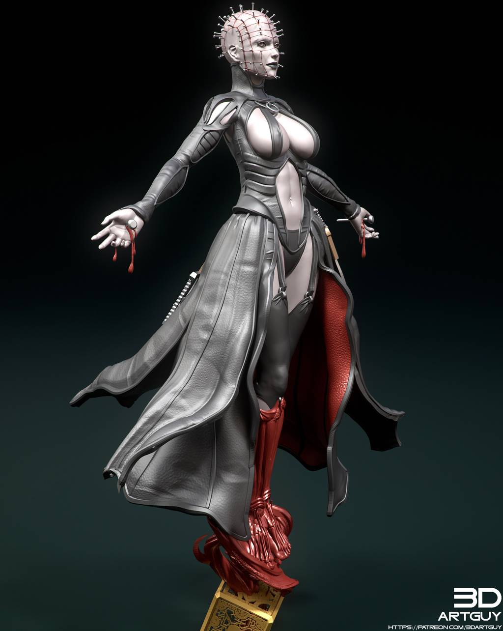 P站图纸印象馆 3DArtGuy 猛鬼追魂 钉子头女祭司 3DArtGuy 猛鬼追魂 钉子头女祭司