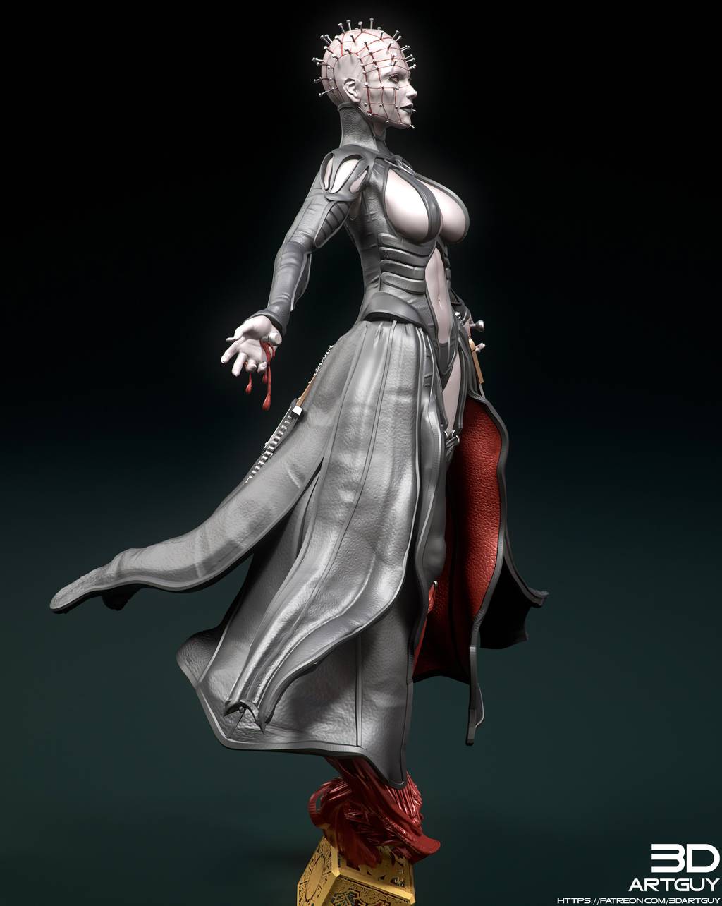 P站图纸印象馆 3DArtGuy 猛鬼追魂 钉子头女祭司 3DArtGuy 猛鬼追魂 钉子头女祭司