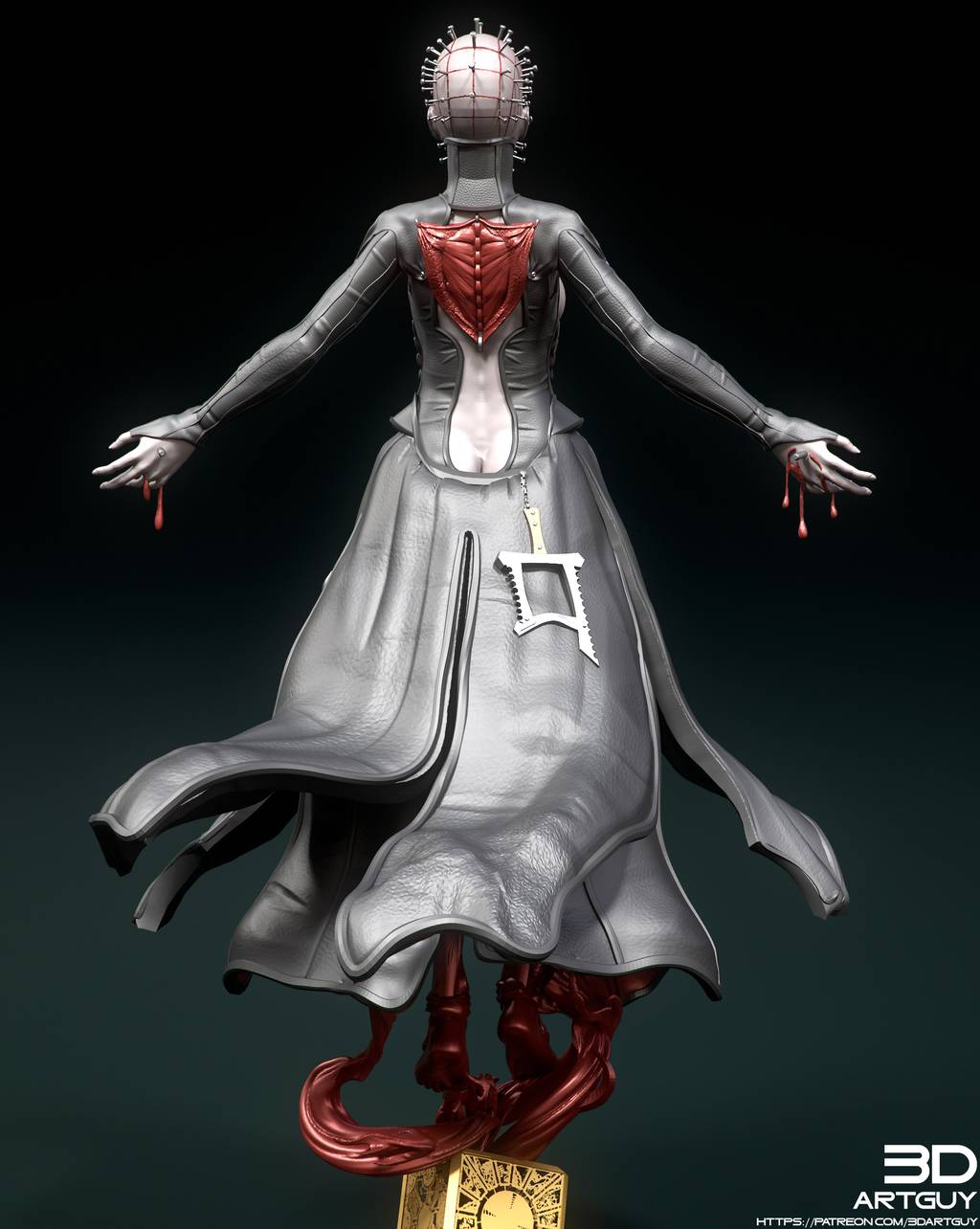 P站图纸印象馆 3DArtGuy 猛鬼追魂 钉子头女祭司 3DArtGuy 猛鬼追魂 钉子头女祭司