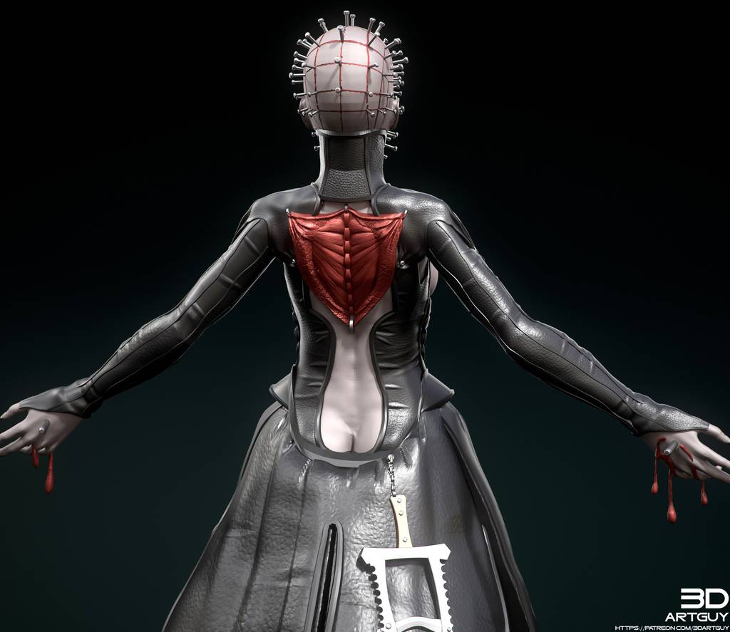 P站图纸印象馆 3DArtGuy 猛鬼追魂 钉子头女祭司 3DArtGuy 猛鬼追魂 钉子头女祭司