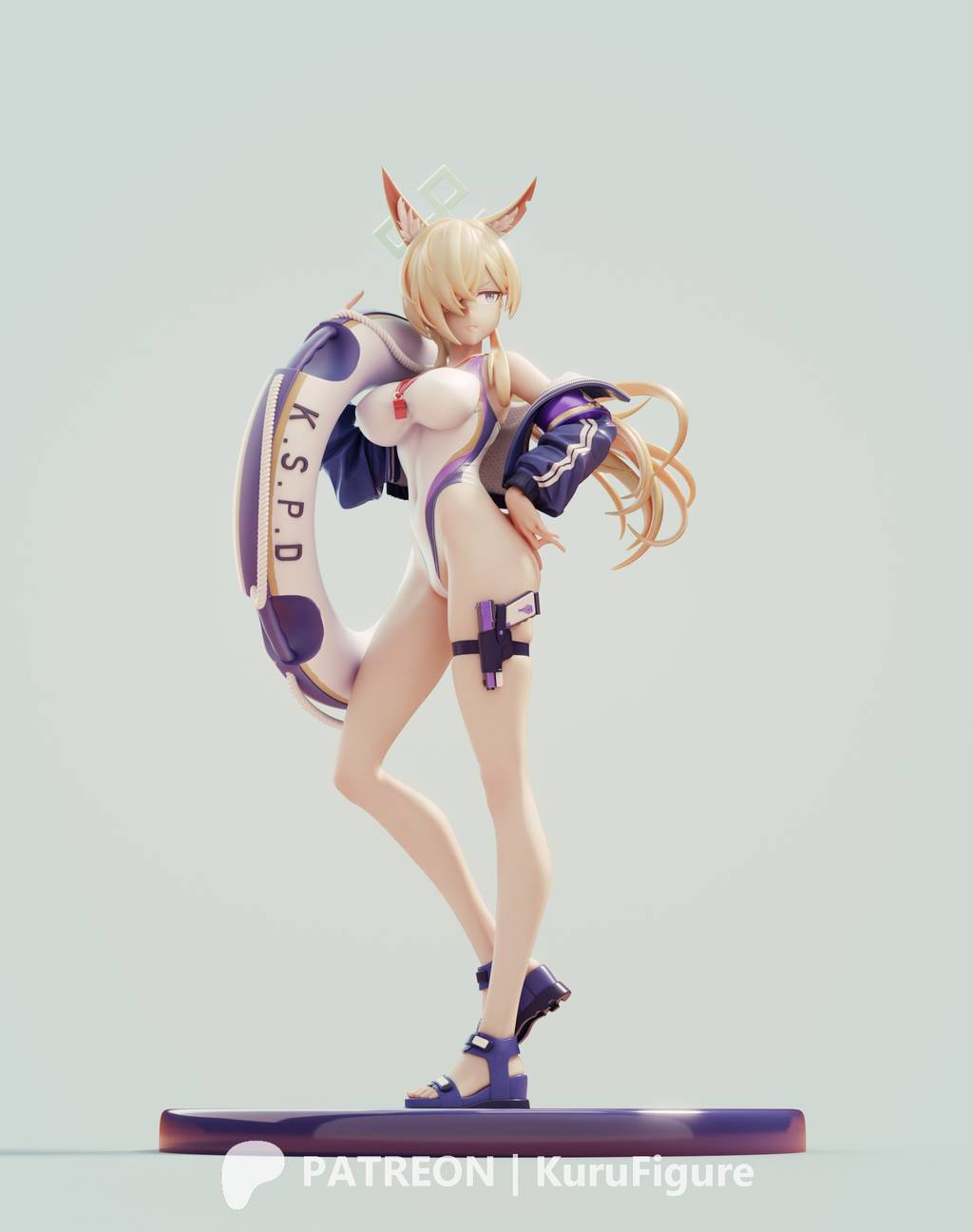 P站图纸印象馆 Kuru Figure 蔚蓝档案 康娜 Kuru Figure 蔚蓝档案 康娜