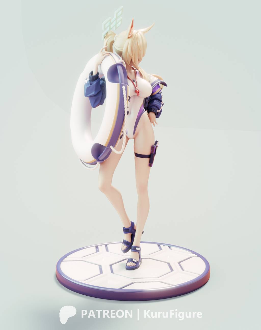 P站图纸印象馆 Kuru Figure 蔚蓝档案 康娜 Kuru Figure 蔚蓝档案 康娜