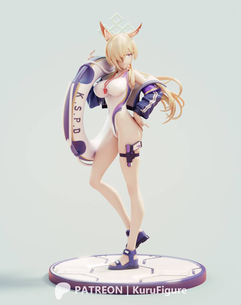 P站图纸印象馆 Kuru Figure 蔚蓝档案 康娜 Kuru Figure 蔚蓝档案 康娜