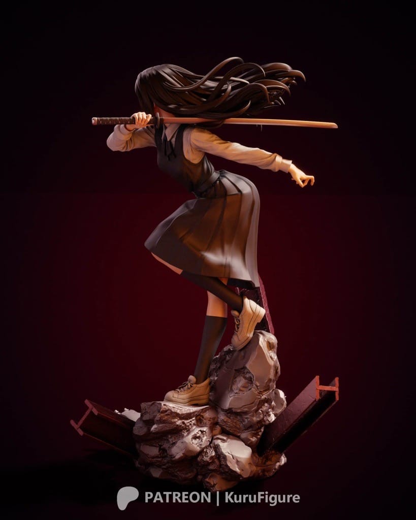 P站图纸印象馆 Kuru Figure 电锯人 早川秋 Kuru Figure 电锯人 早川秋