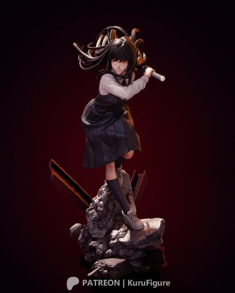 P站图纸印象馆 Kuru Figure 电锯人 早川秋 Kuru Figure 电锯人 早川秋