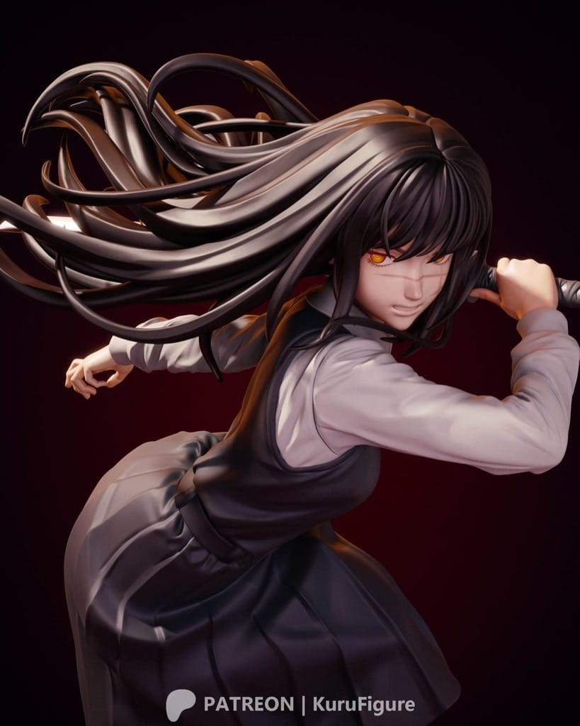 P站图纸印象馆 Kuru Figure 电锯人 早川秋 Kuru Figure 电锯人 早川秋