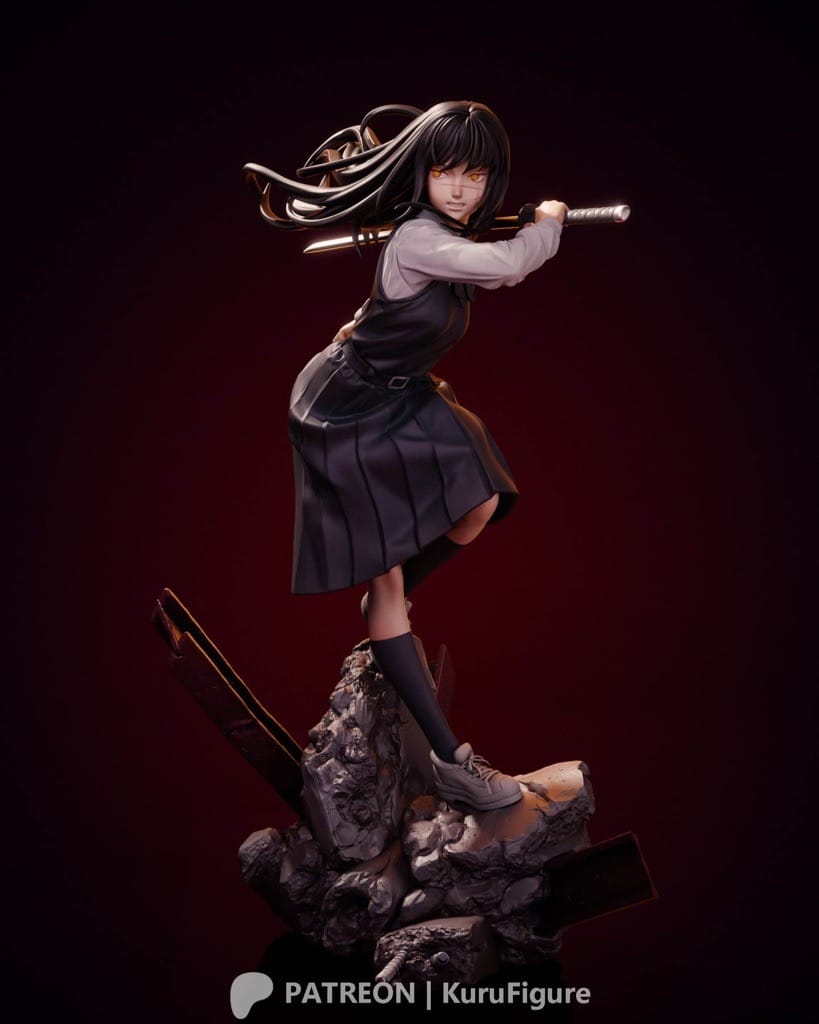 P站图纸印象馆 Kuru Figure 电锯人 早川秋 Kuru Figure 电锯人 早川秋