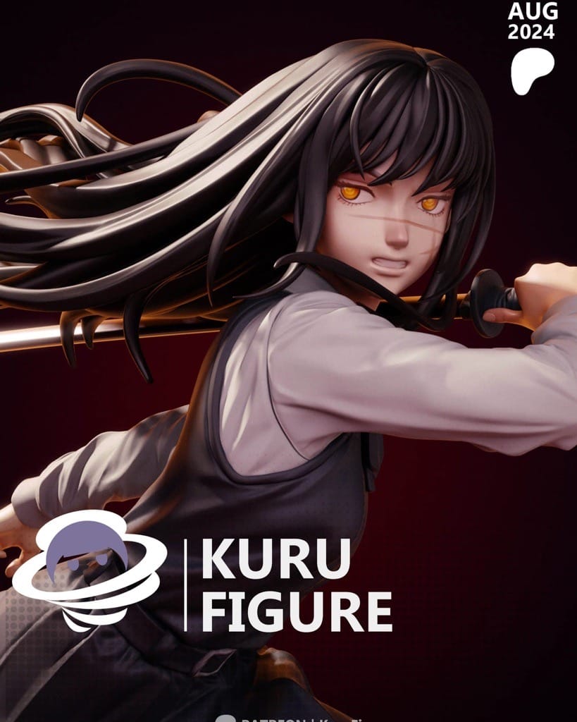 P站图纸印象馆 Kuru Figure 电锯人 早川秋 Kuru Figure 电锯人 早川秋