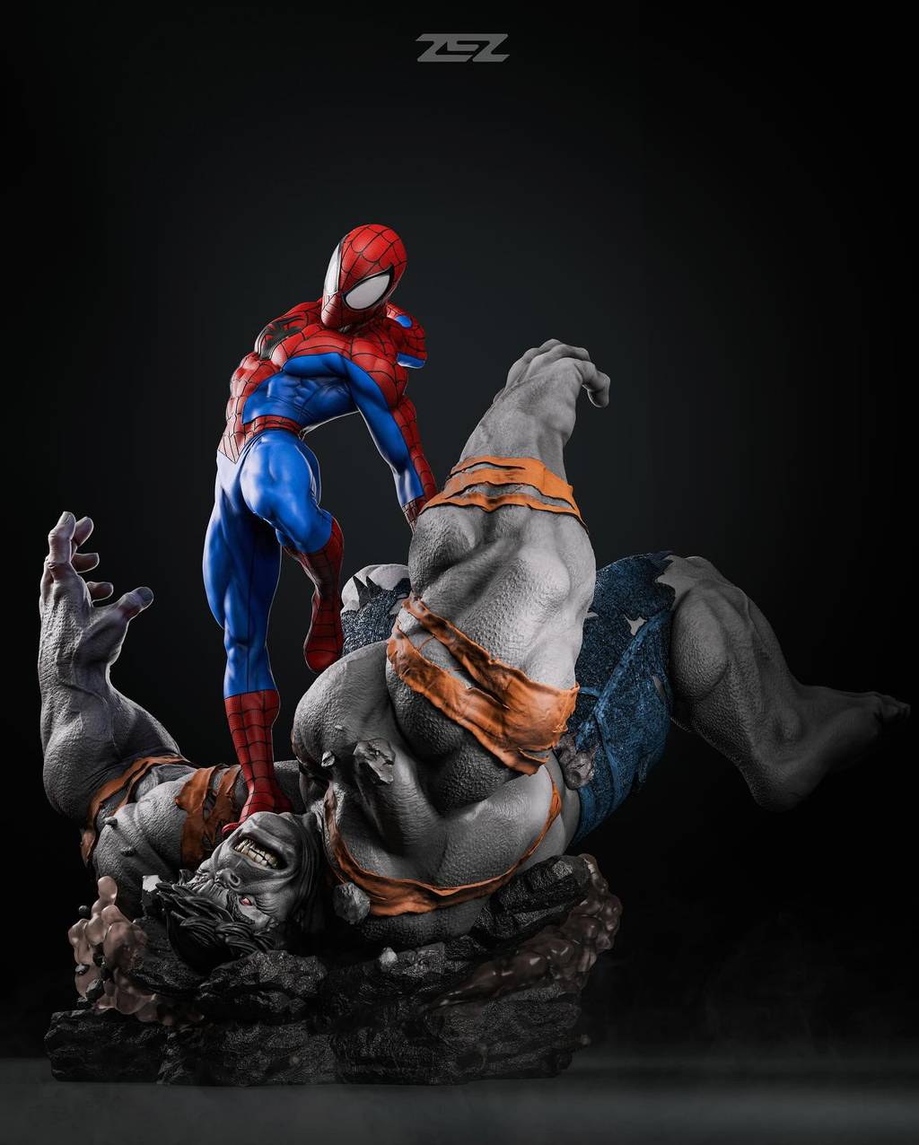 P站图纸印象馆 ZEZ STUDIOS 漫威 蜘蛛侠大战绿巨人 ZEZ STUDIOS 漫威 蜘蛛侠大战绿巨人