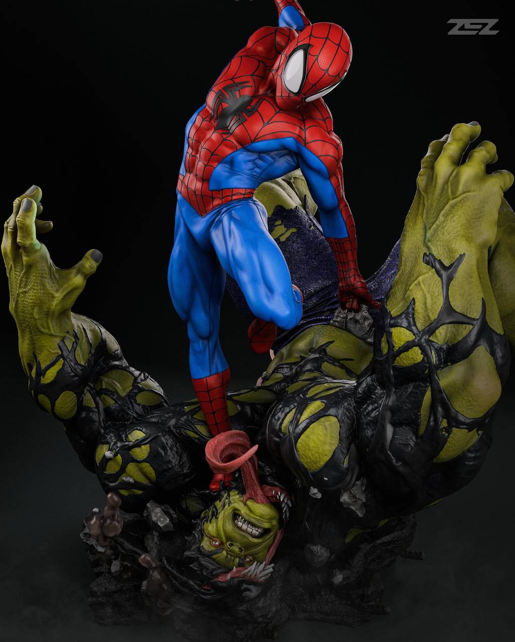 P站图纸印象馆 ZEZ STUDIOS 漫威 蜘蛛侠大战绿巨人 ZEZ STUDIOS 漫威 蜘蛛侠大战绿巨人